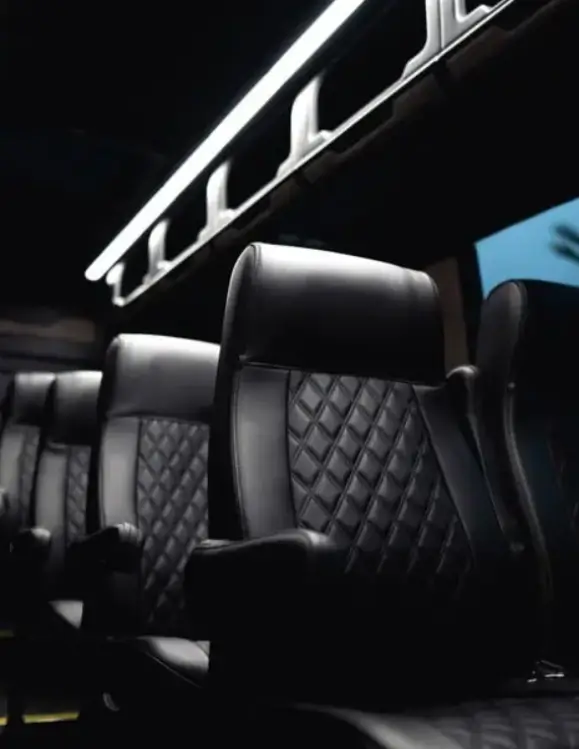 Black car and Sprinter van for group transportation in New Orleans