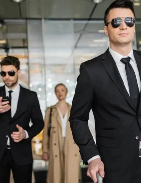 Bodyguard providing executive protection transport for VIP in New Orleans