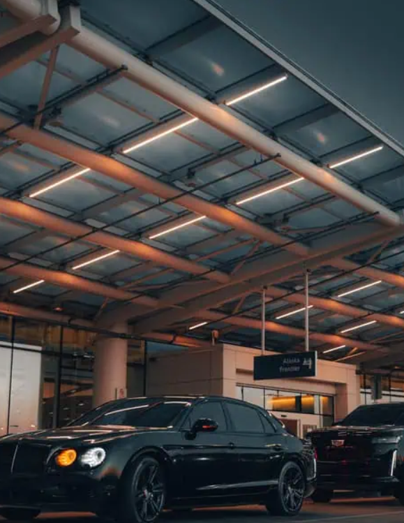 new orleans airport transportation car at MSY terminal