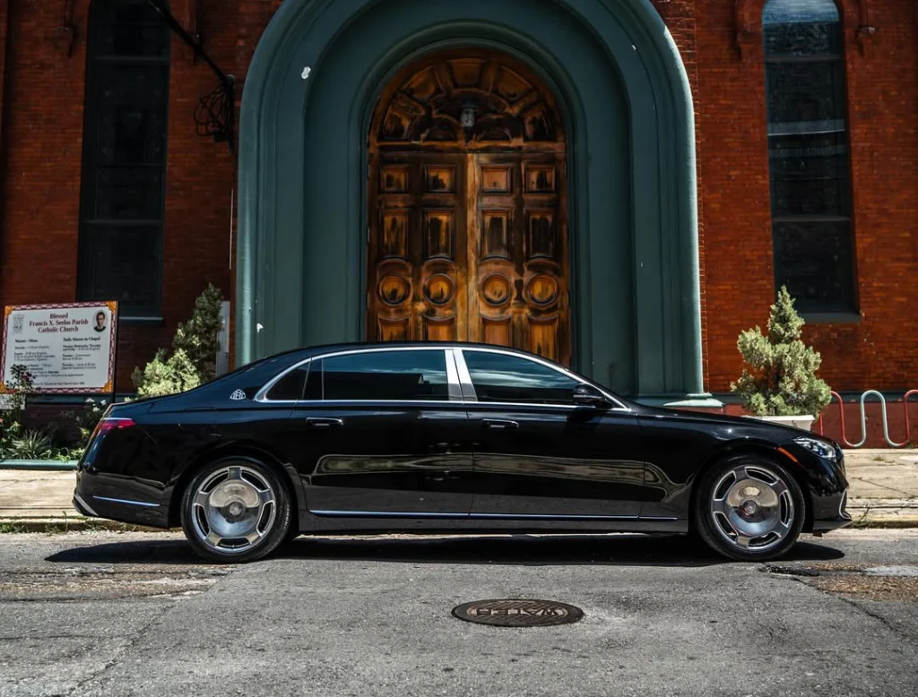 Professional luxury car service in New Orleans with chauffeur and executive vehicle